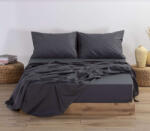 Nef-Nef Homeware Cearșaf Dublu cu Elastic 140x200+30cm. Basic 033508 Gri închis (033508)
