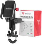 Motowolf Suport Telefon Motocicletă cu Braț Reglabil 3.5-6.5" pentru Ghidon cu Încărcare MDL2821B (MDL2821B)