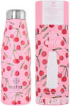 Estia Home Art Travel Flask Save the Aegean Reciclabil Sticlă Termos Oțel inoxidabil Fără BPA 500ml Cherry Rose 01-16647 (01-16647)