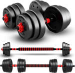 VSL Sports PowerDumbbell 20 VSL140050 Set de Gantere cu Bară Greutate Totală 20kg (VSL140050)