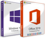 Microsoft Licență Microsoft Windows 10 Pro (OEM) + Microsoft Office 2019 Professional Plus (Activare on-line)