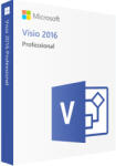Microsoft Licență Microsoft Visio Professional 2016 (2 dispozitive) (Activare on-line) (VISIO-P-2016-2D)