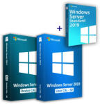 Microsoft Licență Microsoft Windows Server 2019 Standard (2 utilizatori) + 2019 RDS User CAL (50 utilizatori) + 2019 RDS Device CAL (50 dispozitive) Business 19