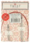 ChiaoGoo Twist Short Combo, 2 pár tűvég és 2 damil, 3mm, CG7123-2, 5