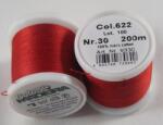 Madeira Cotona kézi és gépi, himző- és quilting cérna 200m, No. 30 - 622, téglavörös