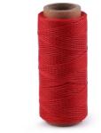 Fashion Viaszos poliészter cérna, extra erős, 1mm, 50m, 240045, piros