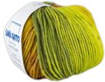 LANA GATTO Super Soft színátmentes kötőfonal, extrafinom merinó gyapjú, 30639, Orange/green mix