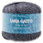 LANA GATTO Sorrento fonal, 50% len, 50g, 9280, Nero