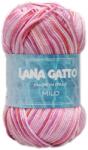 LANA GATTO Milo színátmenetes kötő/horgoló fonal, 100% mercerizált pamut, 50g, 9533, Rosa Mix
