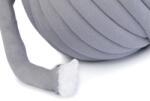 Bellezza Jumbo, extrém vastag, csőfonal töltelékkel Bellezza Marshmallow, 5m - szürke