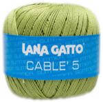LANA GATTO Cable5 kötő/horgoló fonal, egyiptomi Mako pamut, 50g, 6582, Salvia
