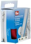 Prym cipzár kötött ruhanemükbe, bontható, 70cm, piros, 478970-722