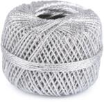 Fashion Metál hímzőfonal lurexel, ezüst, 430611