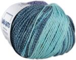 LANA GATTO Lana Gatto, Merinocot színátmentes, kötő fonal, merinó gyapjú és pamut, 30665, Azzurro mix