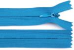 Fashion Műanyag fogú rögzített (nem bontható) rejtett spirálcipzár, 3mm, 40cm hosszú, 270359, világoskék