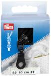 Prym cipzár kötött ruhanemükbe, 2 kocsis, 80cm, fekete, 478880-000