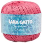 LANA GATTO - Cable5 kötő/horgoló fonal, egyiptomi pamut, 50g, 8879, Azalea