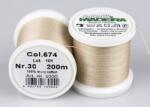 Madeira Cotona kézi és gépi, himző- és quilting cérna 200m, No. 30 - 674, világosbézs