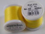Madeira Cotona kézi és gépi, himző- és quilting cérna 200m, No. 30 - 771, mimóza sárga