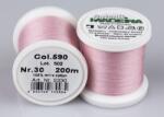 Madeira Cotona kézi és gépi, himző- és quilting cérna 200m, No. 30 - 590, világosrózsaszín