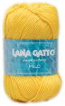 LANA GATTO Milo kötő/horgoló fonal, 100% mercerizált pamut, 50g, 8700, Yellow