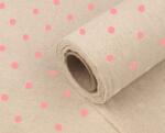 Fashion Dekorációs anyag, pöttyös, 36cm x 5m, rózsaszín pöttyök