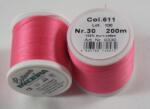 Madeira Cotona kézi és gépi, himző- és quilting cérna 200m, No. 30 - 611, bublegum