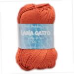 LANA GATTO Milo kötő/horgoló fonal, 100% mercerizált pamut, 50g, 8684, Orange