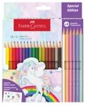 Faber-Castell Unikornis 18+6 db hatszögletű színesceruza készlet matricával (FC111221) - bestbyte