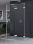 NEW TRENDY Eventa cabină de duș 80x80 cm pătrat crom luciu/sticlă transparentă EXK-4572 (EXK4572)