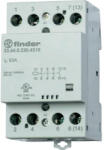 Finder 22.64. 0.230. 4310 installációs mágneskapcsoló, kontaktor, 63A, 4záró ér. , 230V AC/DC mechanikus állapotjelzés (22.64.0.230.4310)