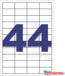 BLUERING Etikett címke, 48, 5x25, 4mm, 100 lap, 44 címke/lap Bluering® (BRET133) - nyomtassotthon