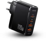 USAMS Incarcator de retea Incarcator pentru Priza 2xType-C, 2xUSB, 100W - Usams US-CC163 T50 (CC145TC01) - Black (CC145TC01) - vexio