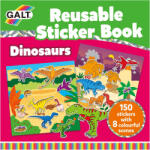 Galt Carte cu stickere Galt - Dinozauri, 150 stickere reutilizabile (1005101)