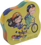 Eurekakids Puzzle progresiv pentru copii 4 in 1 Eurekakids -Ciclisti (EU691840925) Puzzle