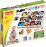 Quercetti Puzzle magnetic pentru copii Quercetti - Smart, animale de fermă (230) Puzzle