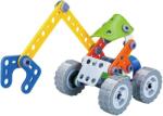 Hoogar Set de constructie Hoogar - Escavator cu cleste, 74 piese (J-7704)