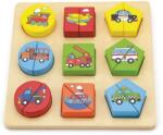 Viga Toys Puzzle din lemn Viga - Mașini (59586) Puzzle