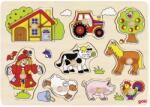 Goki Puzzle cu mânere Goki - Ferma VI (57995) Puzzle