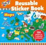 Galt Carte cu stickere Galt - Animale din intreaga lume, 150 stickere reutilizabile (1005287)
