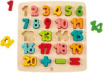 Hape Puzzle din lemn Hape - Numere cu suport (H1550) Puzzle