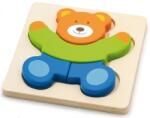 Viga Toys Puzzle din lemn Viga - Urs, 4 piese (50169) Puzzle