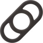 CalExotics Alpha Liquid Silicone Commander Ring Black