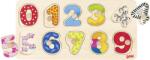 Goki Puzzle din lemn Goki - Invata sa numeri (57480) Puzzle