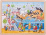 Goki Puzzle din lemn Goki - Vizita la gradina zoologica (57744) Puzzle