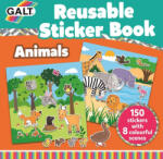 Galt Carte cu stickere Galt - Animale, 150 stickere reutilizabile (1005098)