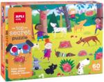 APLI Joc de puzzle Apli - Secrete în pădure, 60 de piese, cu poster (19219) Puzzle