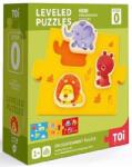 Toi World Puzzle progresiv pentru copii Toi World - Animale, nivel 0 (TWTPJJ219) Puzzle