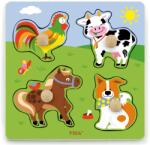 Viga Toys Puzzle cu mânere Viga - Animale de companie (50839) Puzzle