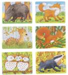 Goki Puzzle din lemn Goki - Animale de padure, sortiment (57709) Puzzle